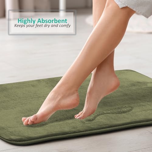 Clara Clark 3 Piece Bathroom Rugs Bath Mat Set, Velvet Memory Foam Bath Mats - Image 6