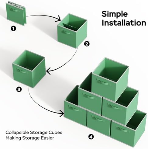MAX Houser 6 Pack Foldable Fabric Storage Bins - Image 6