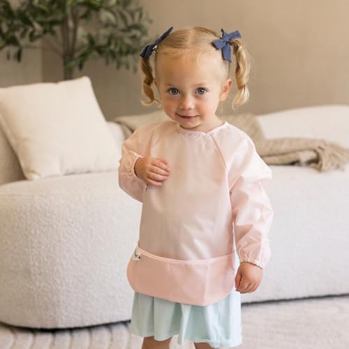 Tiny Twinkle Long Sleeve Bib for Babies & Toddlers | 2-Pack Waterproof Smock - Image 3