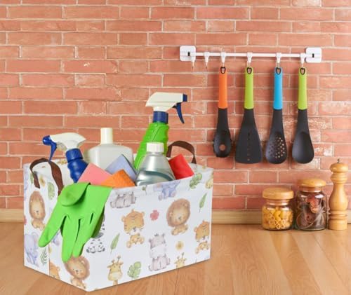 Rectangular Kids Storage Bins, Baby Baskets Organizer.Waterproof PE Coating - Image 4