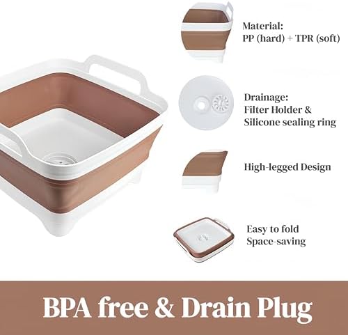 GIMWA 2.4Gal Collapsible Dish Basin - Image 4