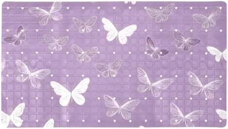 Non Slip Bathtub and Shower Mat 26.8x15.1 inch, Bath Mat by Anna+Cowper