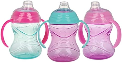 Nuby Clik-It Grip N' Sip Soft Spout No-Spill Training Sippy Cup - 10 oz - 4+ by NubyUSA