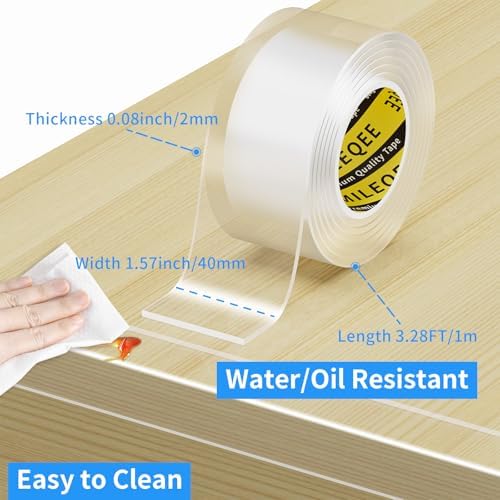 Clear Edge Protector Strip, 1 Pack x 1.57in x 3.28FT - Image 2