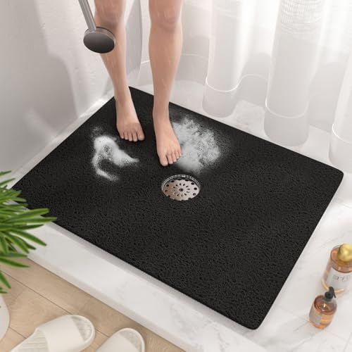 HITSLAM Shower Mat, 32 x 24 Inch Non Slip Bath Mat by HITSLAM