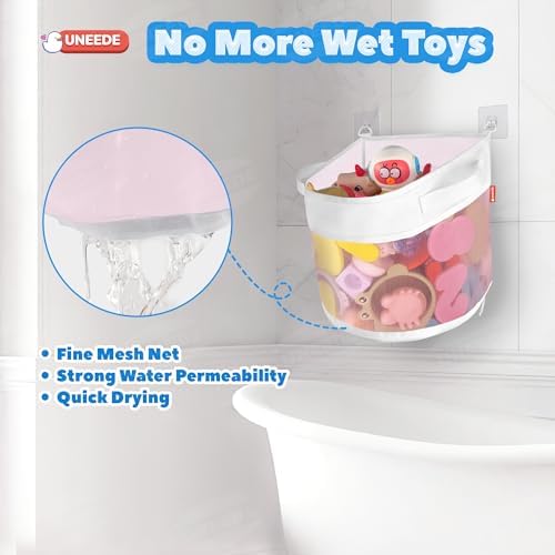 UNEEDE Bath Toy Organizer, 4.15 Gallons Bathtub Toy Storage Organizer - Image 5