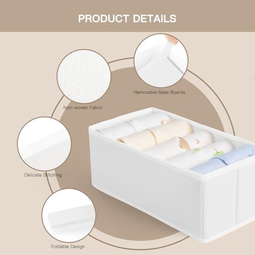 Criusia Drawer Organizer Clothes, 21 Pack Dresser Organizer - Image 4