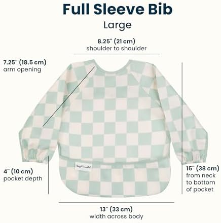 Tiny Twinkle Long Sleeve Bib for Babies & Toddlers | Waterproof Smock Bib for - Image 5
