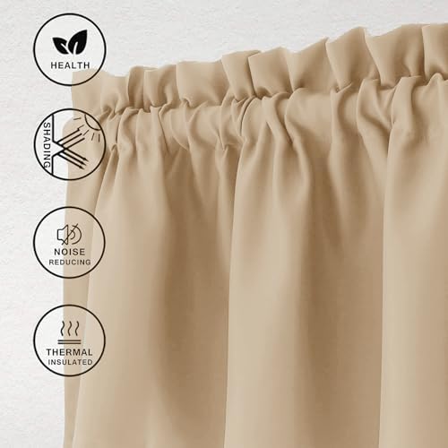 Hiasan Biscotti Beige Valance Curtains - Image 2
