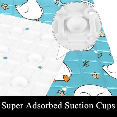 Shower Mat Non Slip 26.8 x 15.1 Inches, Goose Bathtub Mat Shower Stall Mats - Image 3