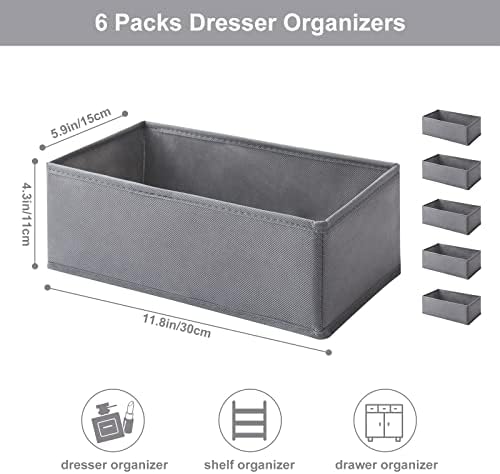 6 Packs Dresser Drawer Organizers - Image 5