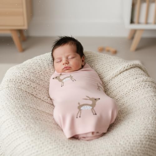 Knit Baby Swaddle Blanket - Image 2