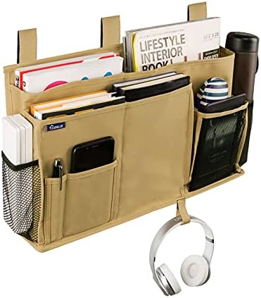 Surblue Bedside Caddy Hanging Bed Organizer Storage Bag Pocket - Image 2