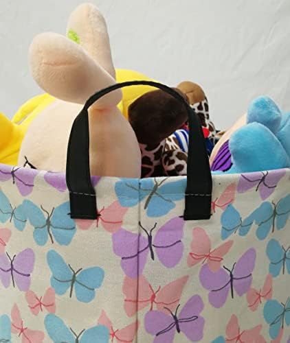 MAIZMZ Storage Bins Toys Box Kids Baby Hamper Waterproof Laundry Basket Canvas - Image 6