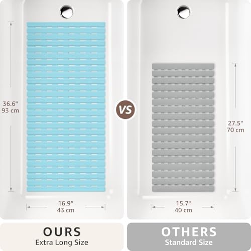 OTHWAY Shower Mat Non Slip, 36.6" x 16.9" Non Slip Soft Bath Mat - Image 2