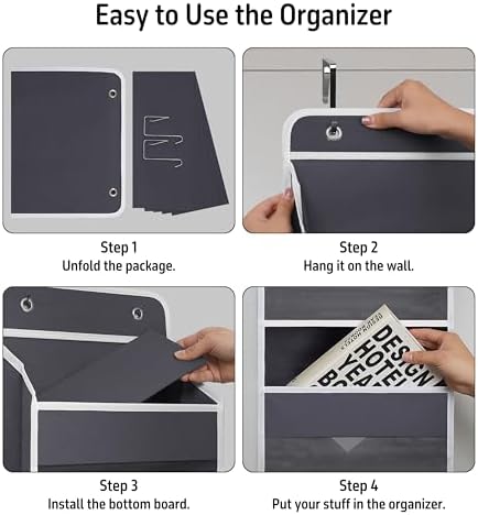 Giraffe Creation Compact Gray Over Door Organizer - Image 5