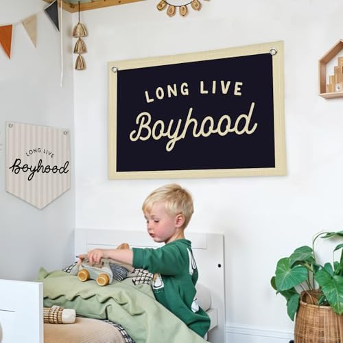 Lacama Long Live Boyhood Boys Room Decor, Boy Nursery Decor - Image 3