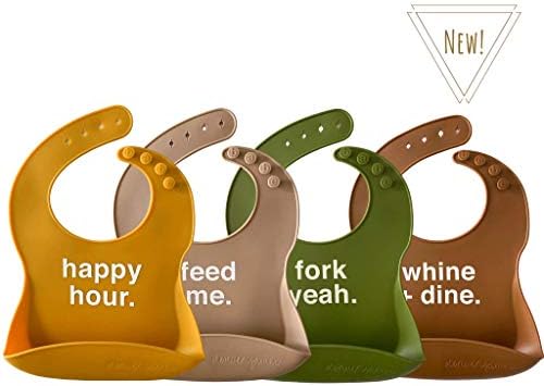 Denver James Silicone Feeding Bibs | Dishwasher Safe. Waterproof. Adjustable. - Image 2