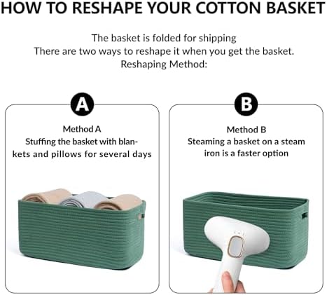 MiniArk Large Storage Baskets for Shelves, Baby Nursery, Toy Baskets Box - Image 7