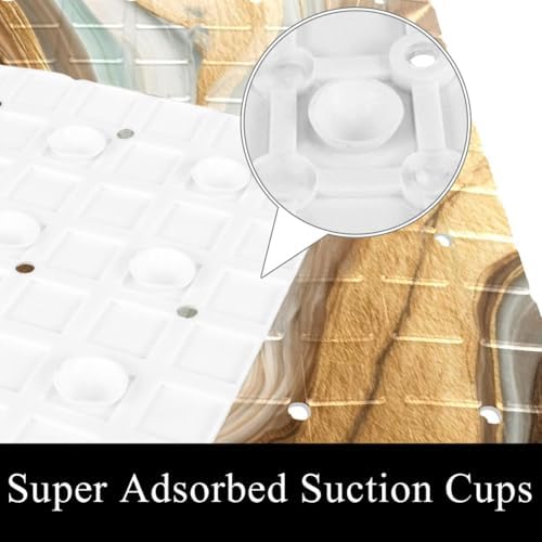 Bathtub Mat Non Slip 26.8x15.1 Inch, Machine Washable Shower Mats - Image 3