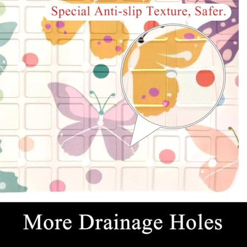 Non Slip Bathtub and Shower Mat 26.8x15.1 inch, Bath Mat - Image 2