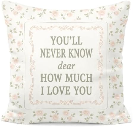 Sage Green and Pink Floral Girl Nursery Pillow Cover 18x18, Wildflower Nursery by Unknown