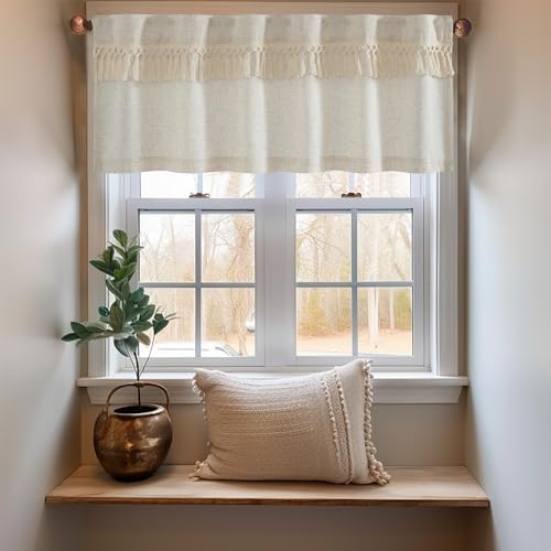 jinchan Linen Valance Curtain - Image 3