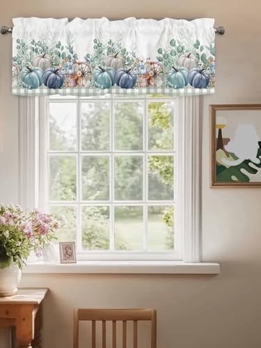 Fall Thanksgiving Kitchen Curtains Valances - Image 3