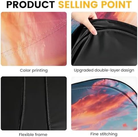 Car Windshield Sun Shade Foldable Reflector Sunshade - Image 4