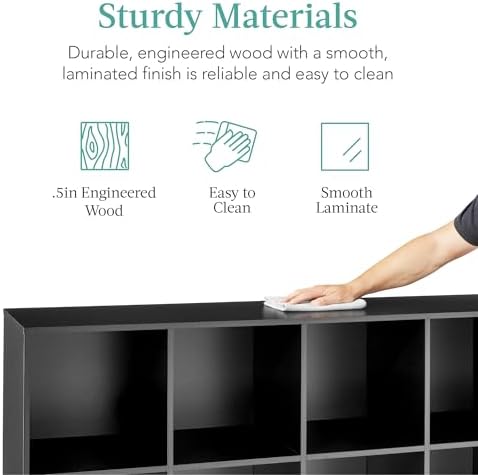 Best Choice Products 8-Cube Storage Organizer, 13.5in Shelf Opening, Display - Image 6