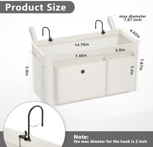 Bedside Caddy Bedside Storage Hanging Organizer - Image 3
