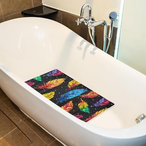 Non Slip Bathtub and Shower Mat 26.8x15.1 inch, Bath Mat - Image 5