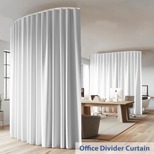 Room Divider Ceiling Mounted Curtains Track Sets Extra Wide Blackout Curtain - Image 2