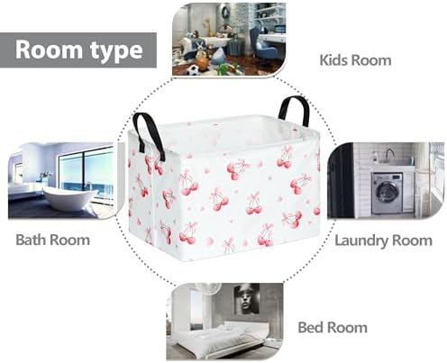 Girls Room Decor Storage Basket Toy Gift Box Baby Hamper Collapsible Organizer - Image 2