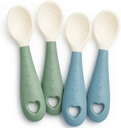 Seposeve Silicone Baby Spoons – Soft BLW Self Feeding Spoons by Seposeve