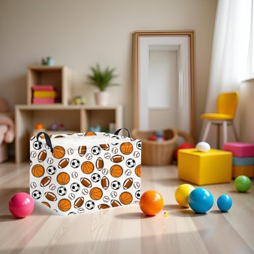 Rectangular Easter Basket Baby Girl Basket Fabric Storage Bin Organizer Box - Image 6
