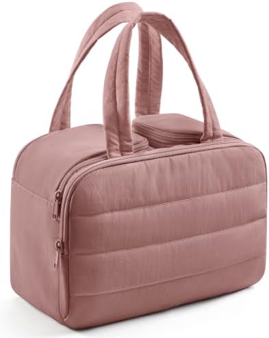 LIGHT FLIGHT Travel Toiletry Bag, Quilted Travel Makeup Cosmetic Bag Organizer by LIGHTFLIGHT