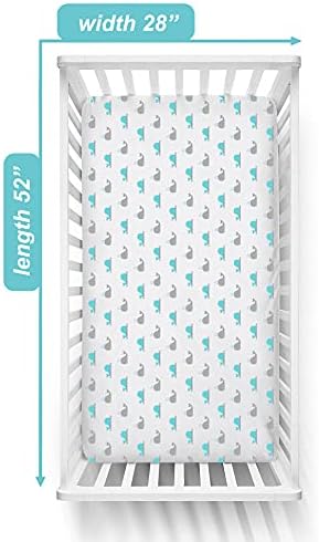 American Baby Company Cotton Fitted Crib Sheet 52x28 - Image 2