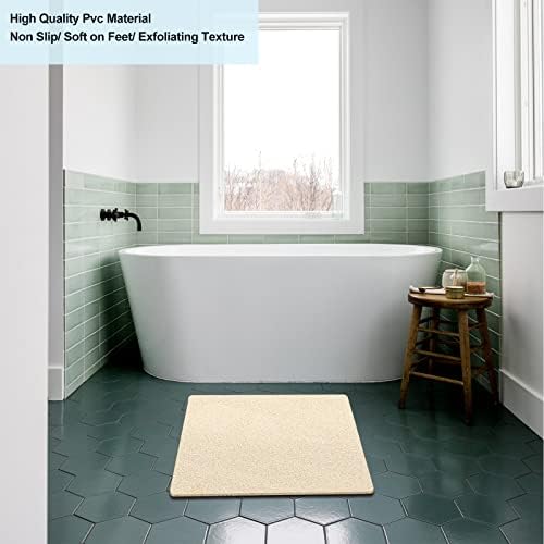 Shower Mat Non Slip Without Suction Cup, 24 x 24 Inch PVC Loofah Shower - Image 6