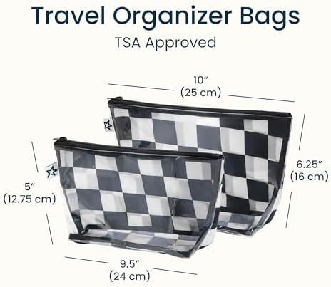 Tiny Twinkle Diaper Bag Organizing Pouches | 2 Pack Mess-Proof Travel Organizer - Image 4