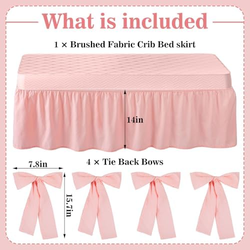 Smoothnovelty Pink Crib Bed Skirts - Image 2