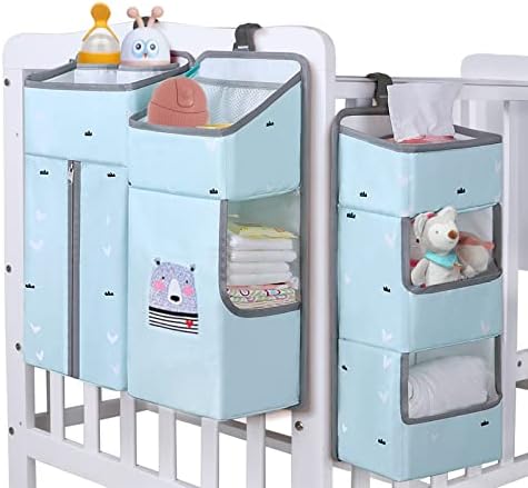 Hanging Diaper Caddy Organizer for Baby Crib by TOCKONIMN