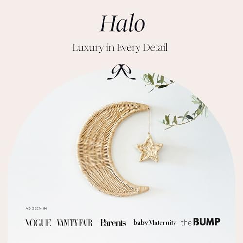 BEBE BASK Handmade Rattan Moon Wall Decor - Image 2