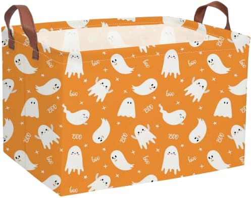 Rectangle Halloween Baskets Ghost Basket Cute Storage Bin Fish Box by DDBASKET