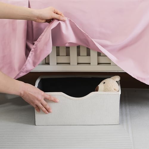 Crib Skirt Dust Ruffle, 100% Egyptian Cotton 400 Thread Count Soft Breathable - Image 5