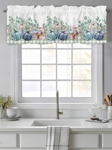 Fall Thanksgiving Kitchen Curtains Valances - Image 2