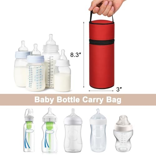 Beautyflier Insulated Baby Bottle Tote Bags, Portable Breastmilk Baby Bottle - Image 2
