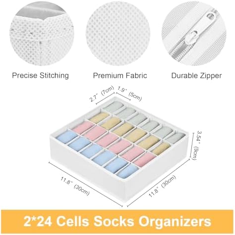 joyoldelf Sock Organizer Drawer Organizer - Image 2