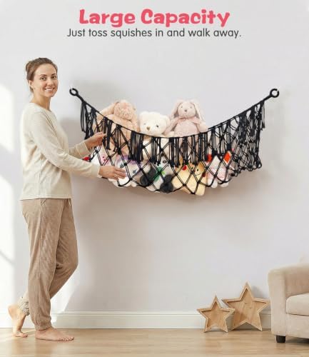 Stuffed Animal Net Hammock, Save Space Eliminate Clutter - Image 3
