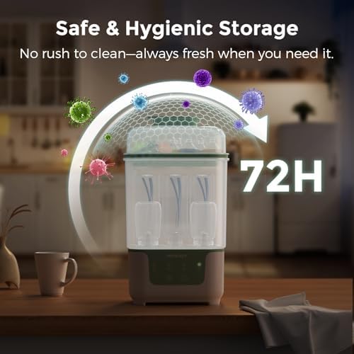Momcozy New Modular Nesting 4 in 1 Compact Bottle Sterilizer and Dryer - Image 4